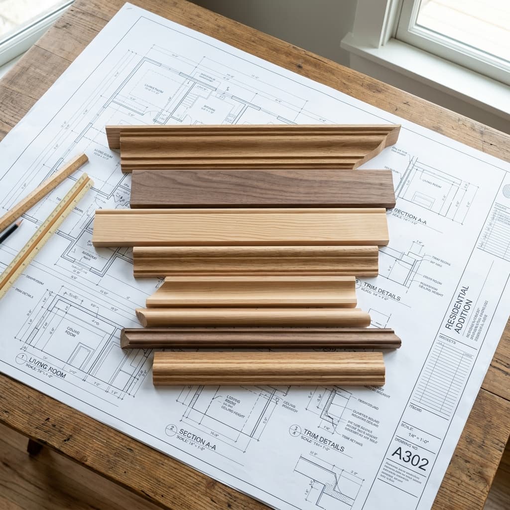 Premium handcrafted wooden mouldings and architectural door frame detail by K K Moulding